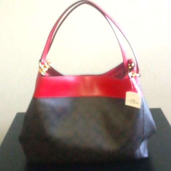 NWT Coach Hallie Canvas Bag - Picture 2 of 4
